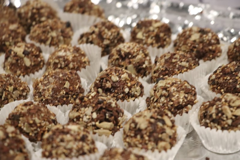 Food company Astreas has produced chocolate truffles packed with nutrients for astronauts. Sarwat Nasir / The National 