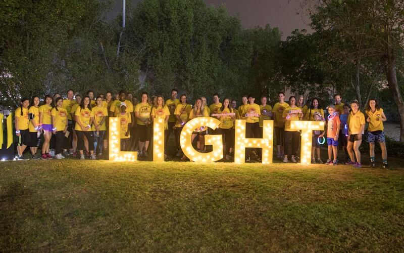 The 2018 Darkness into the Light walk in Abu Dhabi 