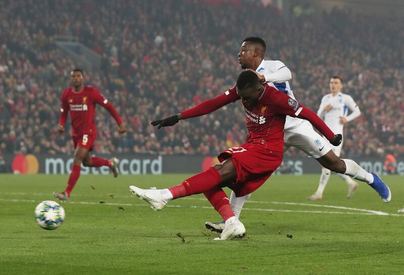 Forward: Divock Origi has shown he can be replied upon with important goals and would add a cutting edge. Reuters