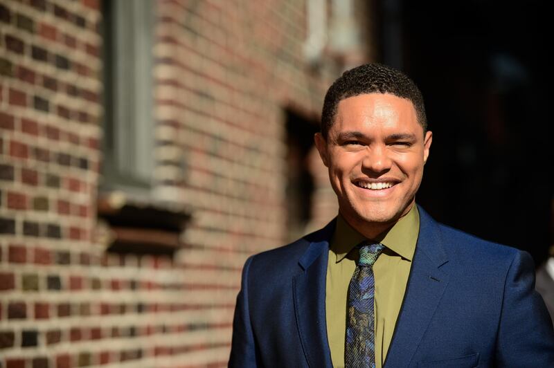 NEW YORK, NY - JUNE 14:  Television personality Trevor Noah enters the "The Late Show With Stephen Colbert" taping at the Ed Sullivan Theater on June 14, 2017 in New York City.  (Photo by Ray Tamarra/GC Images/Getty Images) *** Local Caption ***  al27ju-Top 10-4.jpg