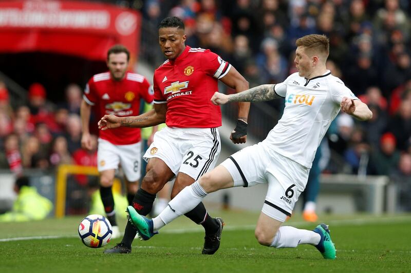 Right-back: Antonio Valencia (Manchester United) – The Ecuadorian was part of a United defence who kept Swansea quiet as Romelu Lukaku and Alexis Sanchez delivered victory. Andrew Yates / Reuters