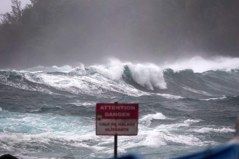 The French Indian Ocean island of La Reunion was placed on red alert on Wednesday AFP