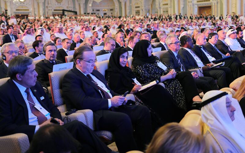 Participants attend the Future Investment Initiative conference in Riyadh, Saudi Arabia. Hamad I Mohammed / Reuters
