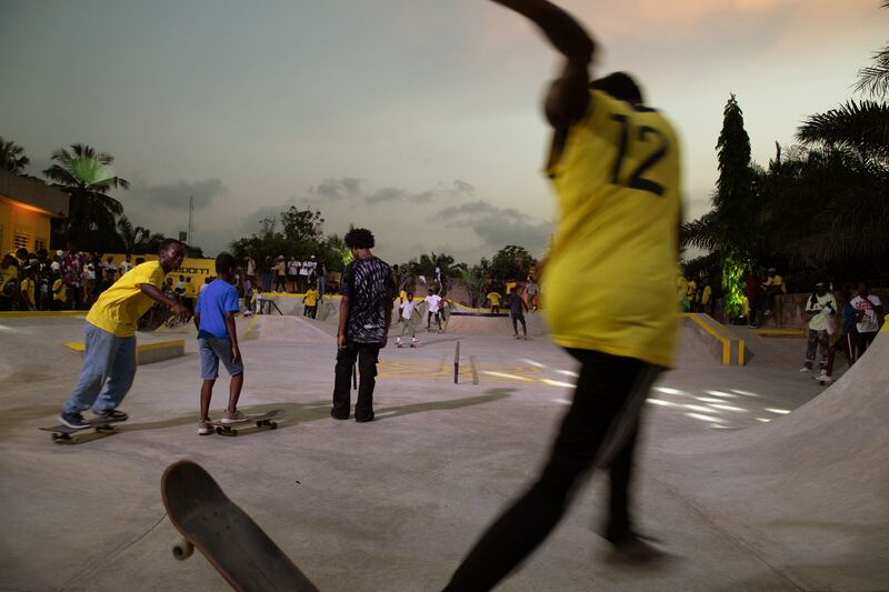 Freedom Skatepark is already proving popular with Accra's youth.