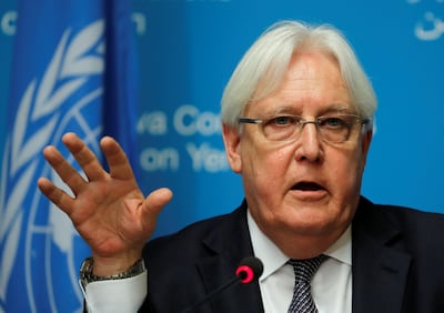 UN envoy Martin Griffiths attends a news conference ahead of Yemen talks at the United Nations in Geneva, Switzerland September 5, 2018. REUTERS/Denis Balibouse