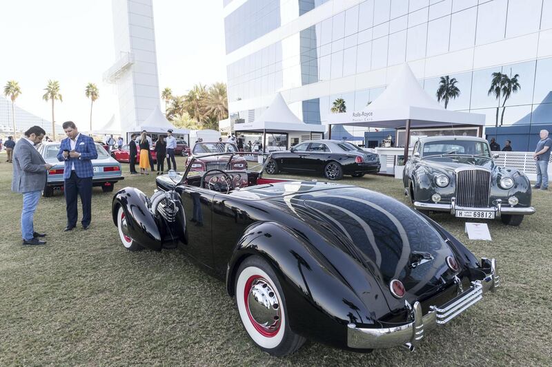 DUBAI, UNITED ARAB EMIRATES. 07 DECEMBER 2017. Cars on display at the Gulf Concours event at the Burj Al Arab. 1936 Cord 812. (Photo: Antonie Robertson/The National) Journalist: Adam Workman. Section: Motoring.