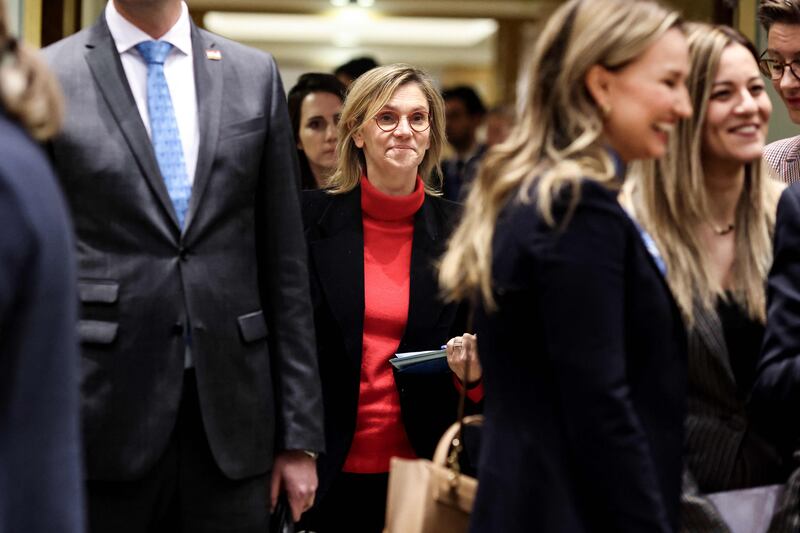 French Minister for Energy Transition Agnes Pannier-Runacher at the EU headquarters in Brussels AFP