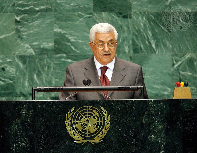 Mahmoud Abbas, President of the Palestinian National Authority, addresses UNGA. Photo: UN
