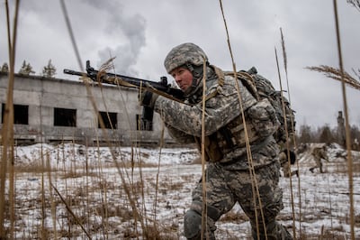 Thousands of civilians across Ukraine are joining civilian militias to receive basic combat training. Getty