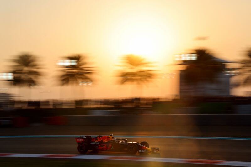 Red Bull's Max Verstappen during the qualifying session in Abu Dhabi. AFP