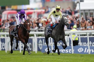 Defoe right, ridden by Andrea Atzeni wins the Coronation Cup. Reuters