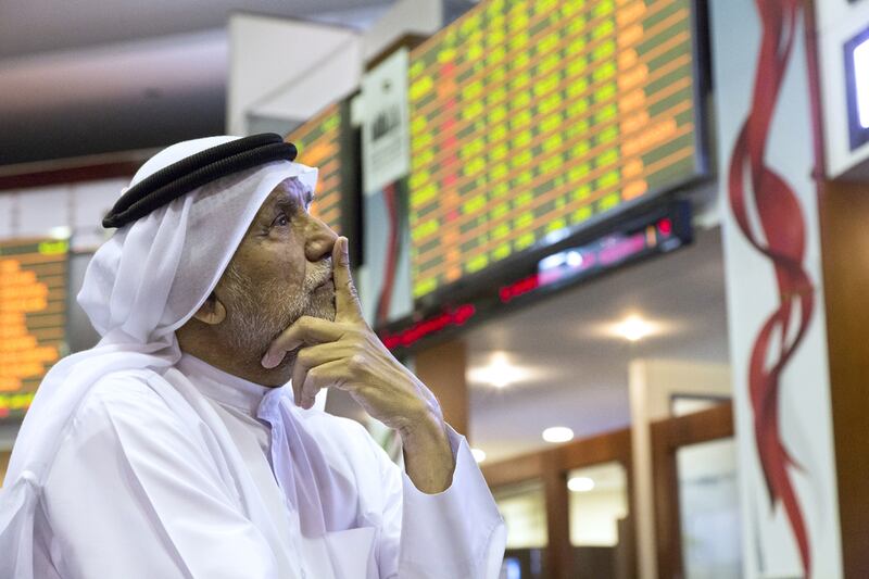 Headline indexes in Dubai and Abu Dhabi ended a volatile day of trading only marginally down despite heavy losses in early trading on Monday. Duncan Chard for The National