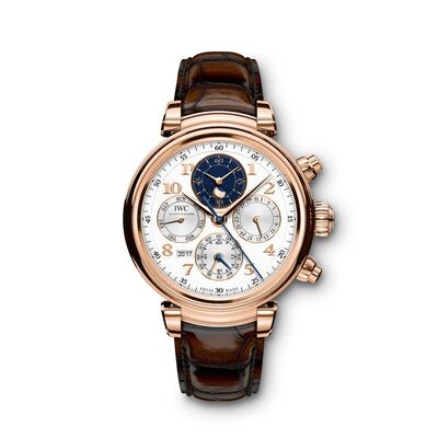 Da Vinci Perpetual Calendar Chronograph in rose gold. Courtesy IWC