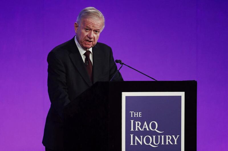 Sir John Chilcot presents The Iraq Inquiry Report. Jeff J Mitchell / Pool /Reuters