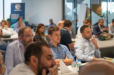 Founders of regional scale-ups attended an Endeavor UAE retreat at Hub71, where they received advice from technology and business experts. Photo: Courtesy Hub71