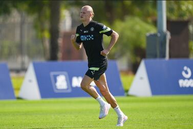 Erling Haaland reflects on season so far as Manchester City train in Abu Dhabi