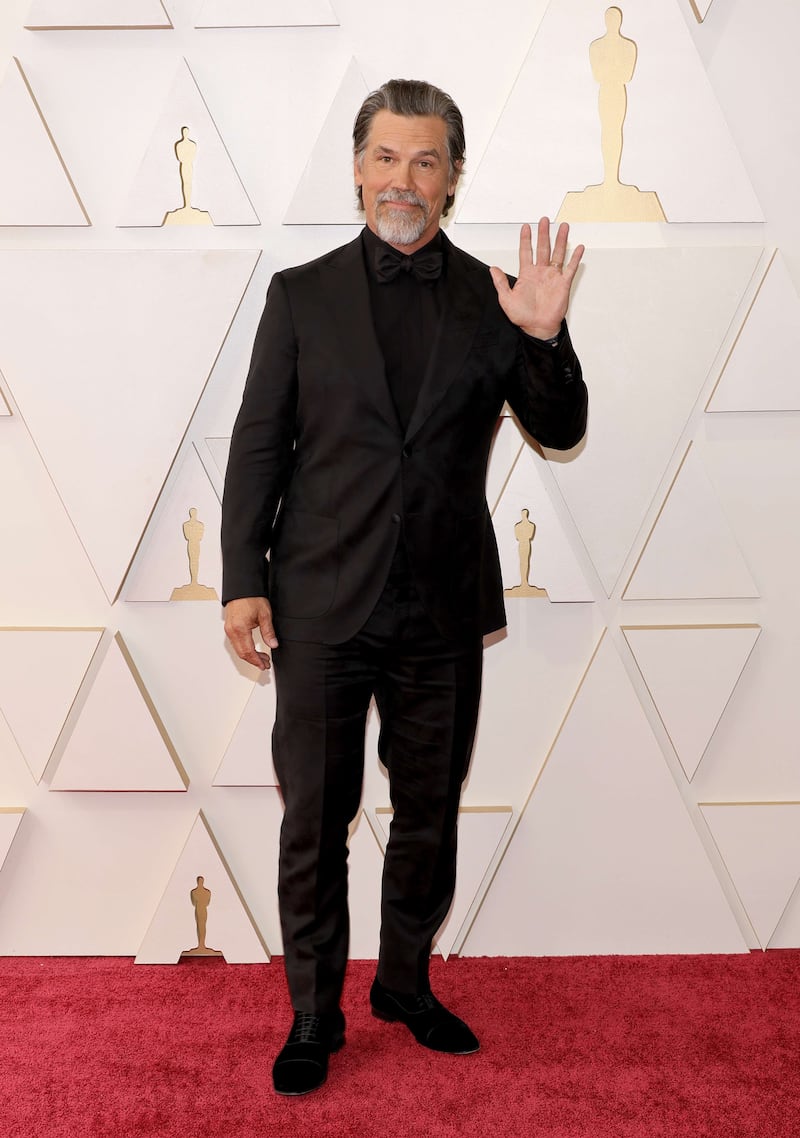 'Dune' actor Josh Brolin wears a black tuxedo. Getty