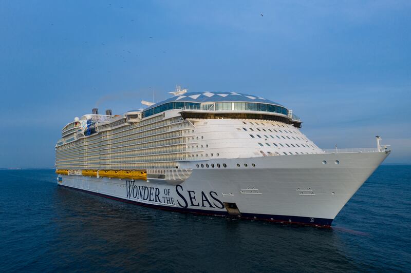 The mega 'Wonder of the Seas' has officially joined Royal Caribbean International’s award-winning lineup of ships. Photo: Royal Caribbean International