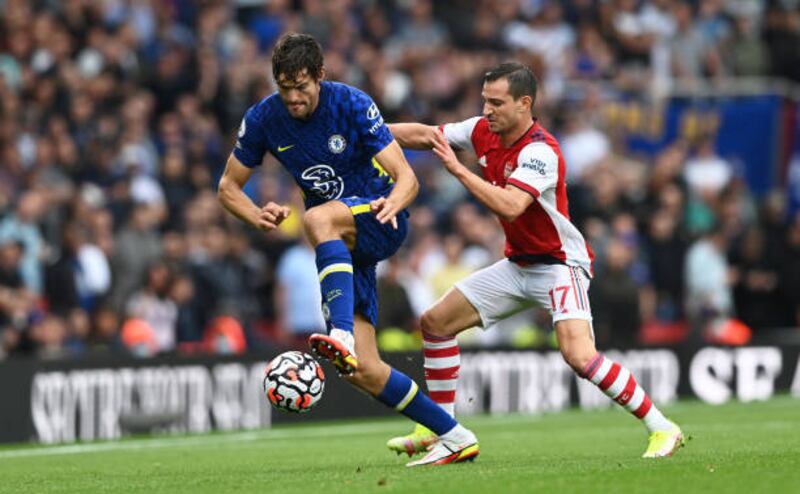 Cedric Soares – 5. The attacks might not as been as frequent as on the other flank, but he still had his work cut out dealing with Alonso and Havertz. Getty