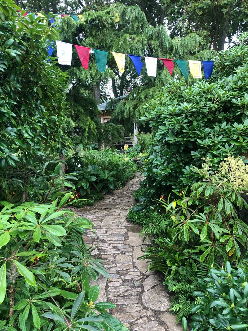 The Trailfinders 50th Anniversary Garden by Jonathan Snow, a show garden celebrating the Himalayan foothills