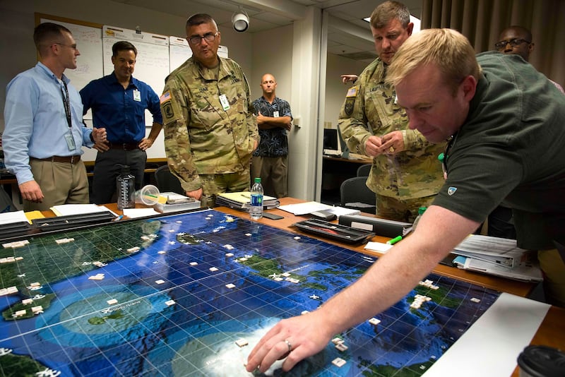 Students participate in analytic wargames designed to explore solutions for some of the Department of Defence's most pressing national security concerns. Photo: Public Domain