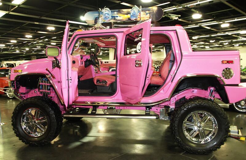 Britney Spears' Hummer H2 during California International Auto Show at Anaheim Convention Center - October 5, 2005 at Anaheim Convention Center in Anaheim, California, United States. (Photo by Michael Tran/FilmMagic)