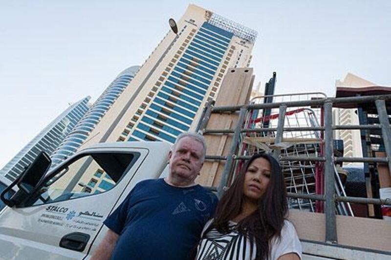 John Cox and his family have little to cheer about this Christmas after the fire ensured they could not return to their Dubai apartment in Tamweel Tower in Jumeirah Lakes Towers.