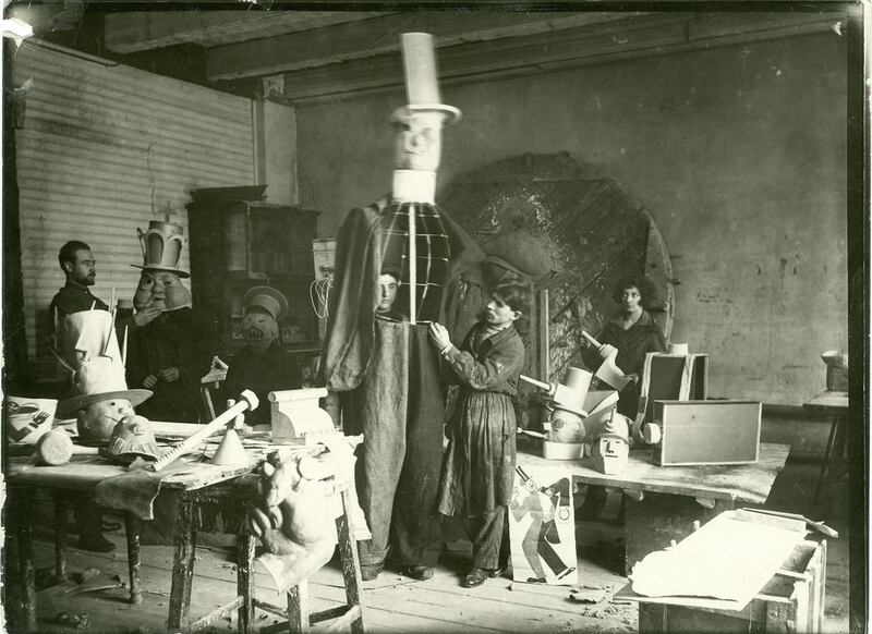 Photograph of rehearsals of The Bolt, 1931. Courtesy of GRAD and St Petersburg State Museum of Theatre and Music