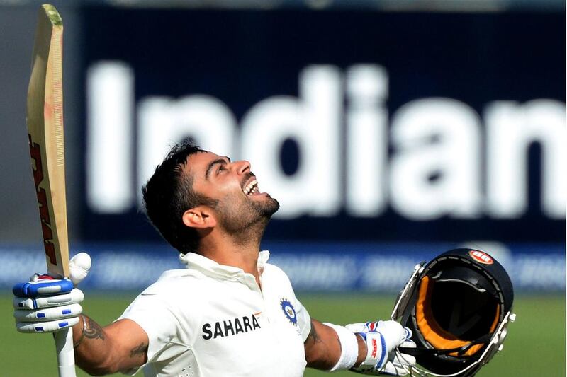 Virat Kohli is ecstatic after scoring a Test century on South African soil, calling Wednesday’s knock his best. Duif du Toit / Gallo Images / Getty Images