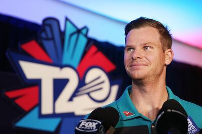 MELBOURNE, AUSTRALIA - JANUARY 30:  Australian Cricket captain Steve Smith speaks to media during the ICC World T20 media opportunity at  on January 30, 2018 in Melbourne, Australia.  (Photo by Michael Dodge/Getty Images)