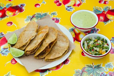 T8YEHM Tacos de canasta is traditional mexican food in Mexico city