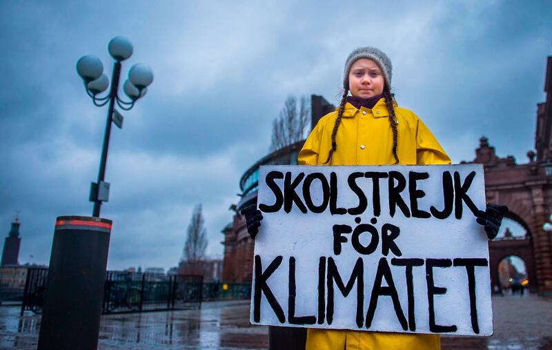 Greta Thunberg said  she receives “unimaginable amounts” of abuse from her critics. AFP