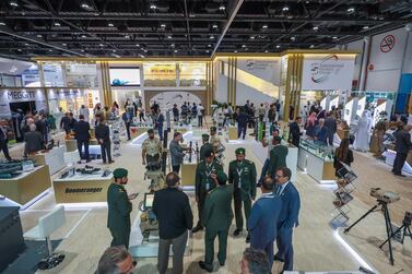 Visitors at the Atrium show area at Idex. Victor Besa/The National 