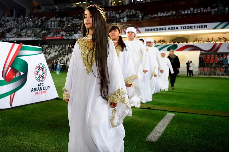 Opening ceremony of the 2019 AFC Asian Cup. AFP