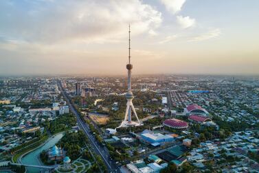 Aerial view of Uzbekistan's capital city, Tashkent. The country is considering allowing a foreign operator to take over its struggling state-owned airline. Image courtesy of flydubai