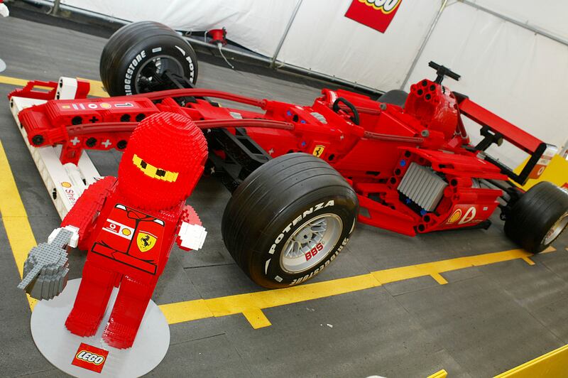 A Lego grand prix car at the Regent Street Festival in central London. Getty Images