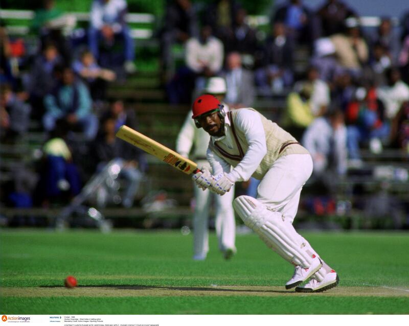 Cricket - 1988
Gordon Greenidge - West Indies in batting action
Mandatory Credit: Action Images / Sporting Pictures 

CONTRACT CLIENTS PLEASE NOTE: ADDITIONAL FEES MAY APPLY - PLEASE CONTACT YOUR ACCOUNT MANAGER

