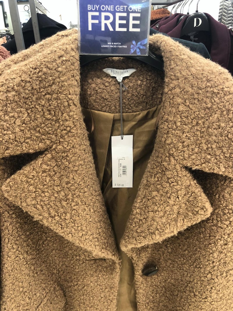 Coats for sale in Mall of the Emirates. Chris Whiteoak / The National