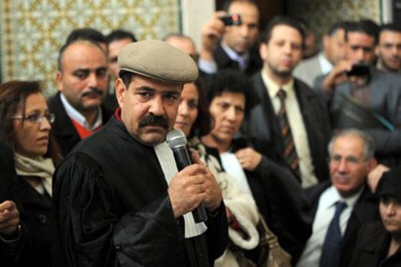 Chokri Belaid, seen above in 2010, was shot dead in front of his home in Tunis on Wednesday.