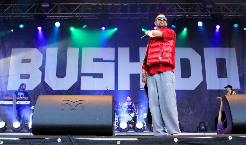 BERLIN - JUNE 04:  German Rapper Bushido performs live during a concert at the Zitadelle Spandau on June 4, 2010 in Berlin, Germany. The concert is part of the Citadel Music Festival 2010.  (Photo by Frank Hoensch/Getty Images)