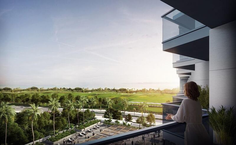 Golfotel will feature over 2,000 rooms with golf views of the Trump World Golf Club Dubai, which is set within the 55-million square foot community Akoya Oxygen. Courtesy Damac Properties