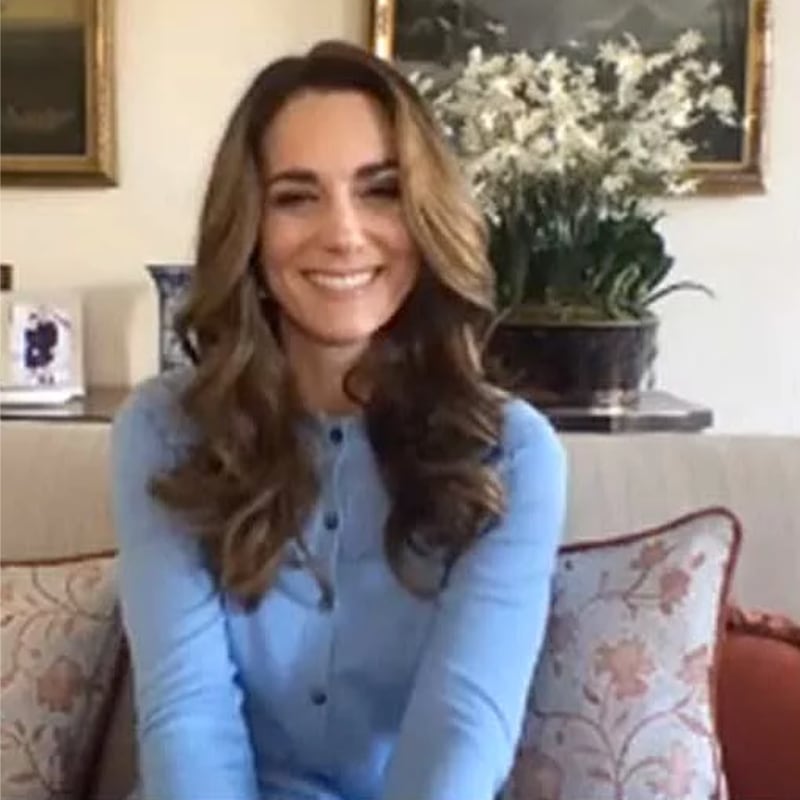Searches for 'scalloped' rose after the duchess wore the Abercorn Scallop Cardigan by Boden for a video to discuss her Hold Still project on November 14. Instagram / Kensington Royal