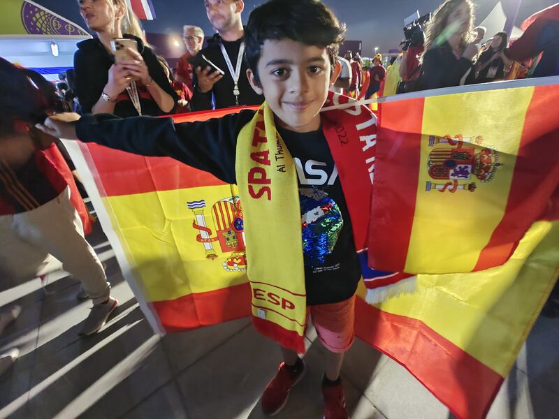 Siddharth has collected scarves and flags from Spain, Denmark and Tunisia to bring back to Dubai