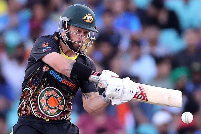 Australia's Matthew Wade blasted 80 from 53 balls in Sydney. AFP