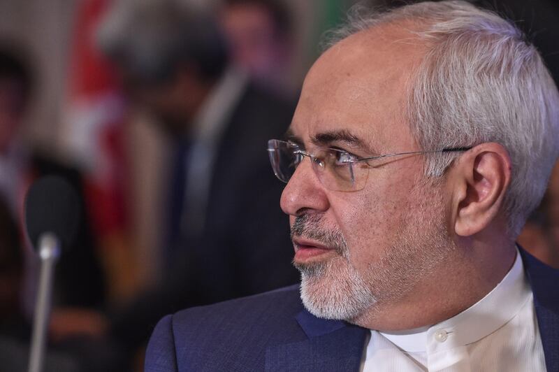 Iranian Minister of Foreign Affairs Mohammad Javad Zarif looks on as he attends the Executive Committee Meeting of Organization of Islamic Cooperation (OIC) on August 1, 2017 in Istanbul.  / AFP PHOTO / OZAN KOSE