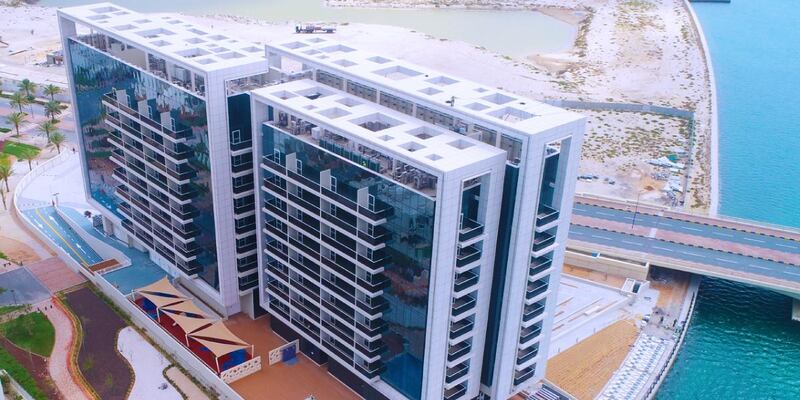 RAK Properties' Gateway Residences project at Raha Island on Mina Al Arab was handed over in April last year. Courtesy of RAK Properties.