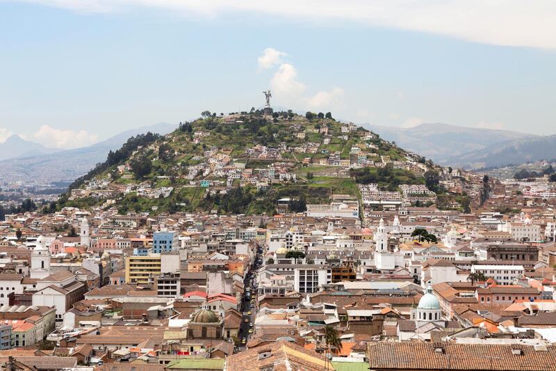 KM2W7H Panecillo Hill, Quito Ecuador South America