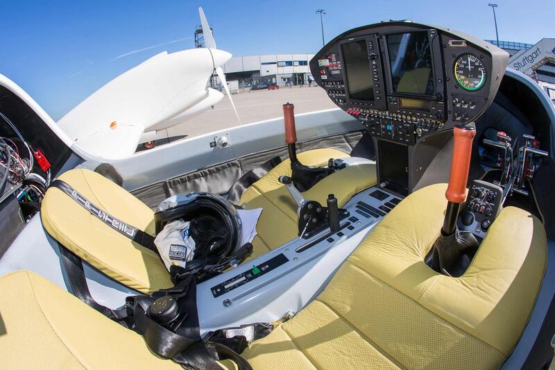 The cockpit of the HY4. Christoph Schmidt / EPA