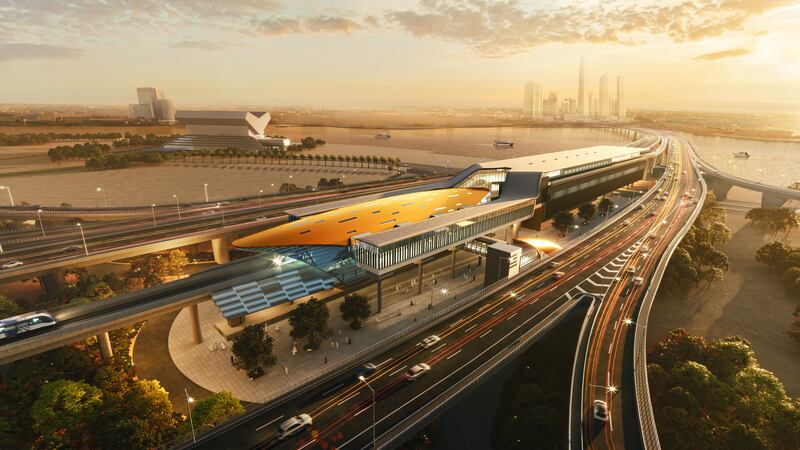 The Dh18 billion ($4.9 billion) Blue Line project will include 14 new stations and add 30km to the Dubai Metro network. All images: Dubai Media Office