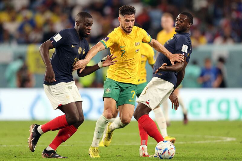 Mathew Leckie – 6. Cut inside Lucas Hernandez and picked out Goodwin for the opener but was barged off by Theo soon after. His influence quickly dwindled in the first half as he stopped having the same impact going forward. Put in a good shift for the team during the second period. AFP